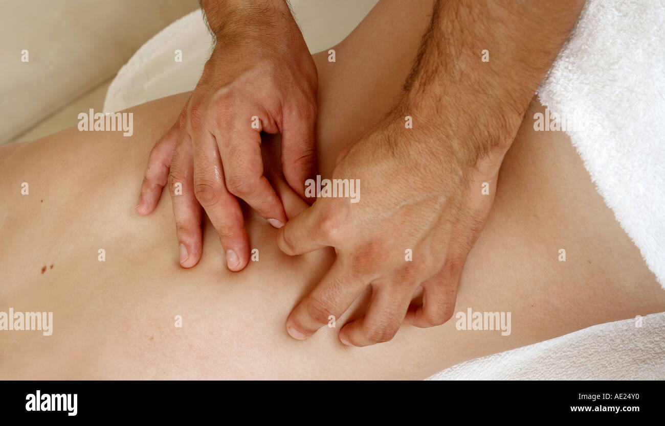 Rücken-massage Stockfoto