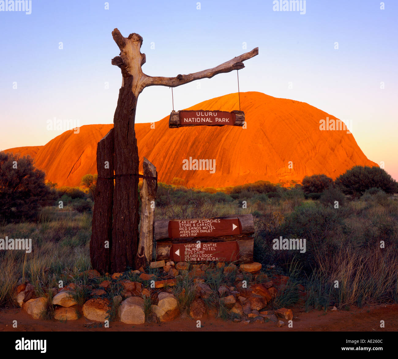 Ayers Rock Uluru nördlichen Territorien Australien Stockfoto
