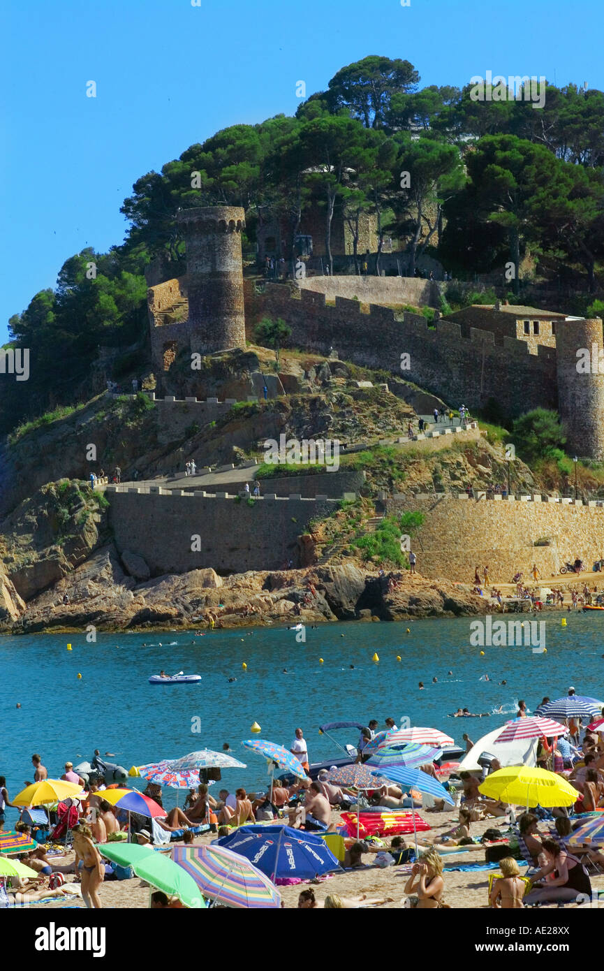 TOSSA DE MAR - COSTA BRAVA - KATALONIEN - SPANIEN Stockfoto