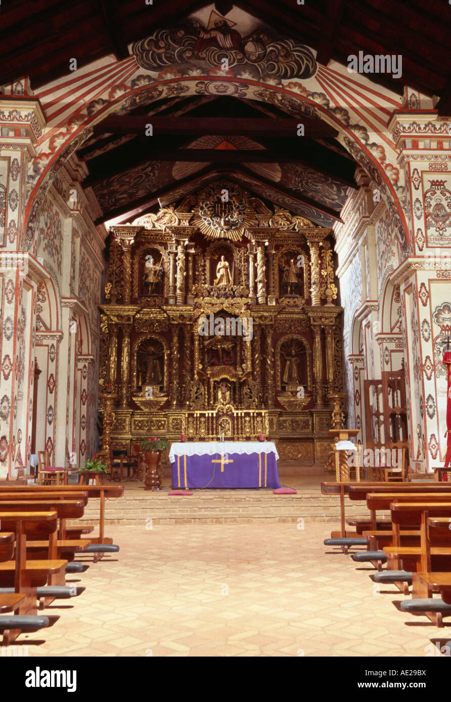 Jesuitenmission - San Miguel de Velasco, Bolivien Stockfoto