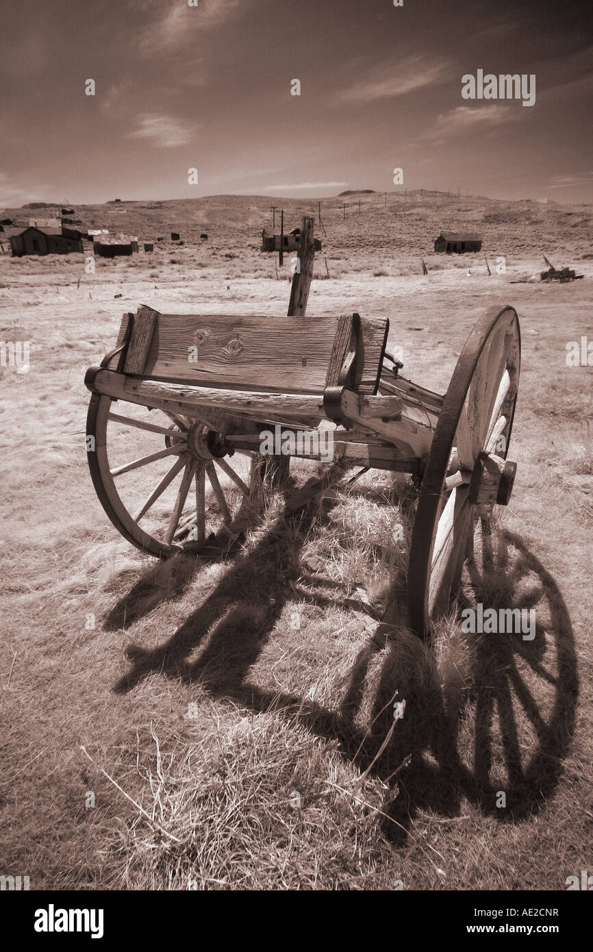 Verlassene Pferdekutsche Stockfoto