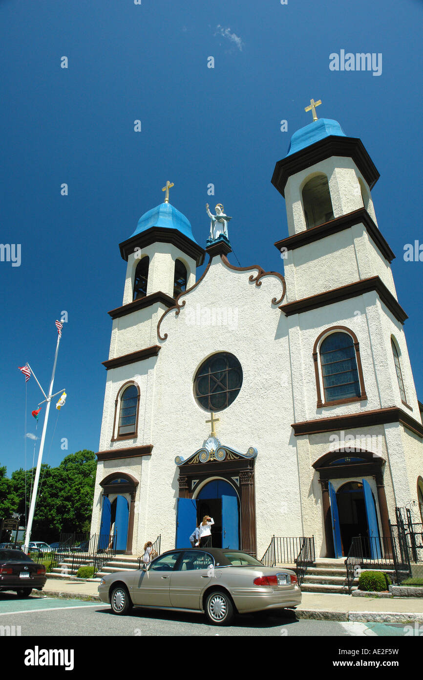 Gloucester, MA, Massachusetts, Cape Ann, Innenstadt, AJD59141, unsere Dame der guten Reise Kathedrale Stockfoto