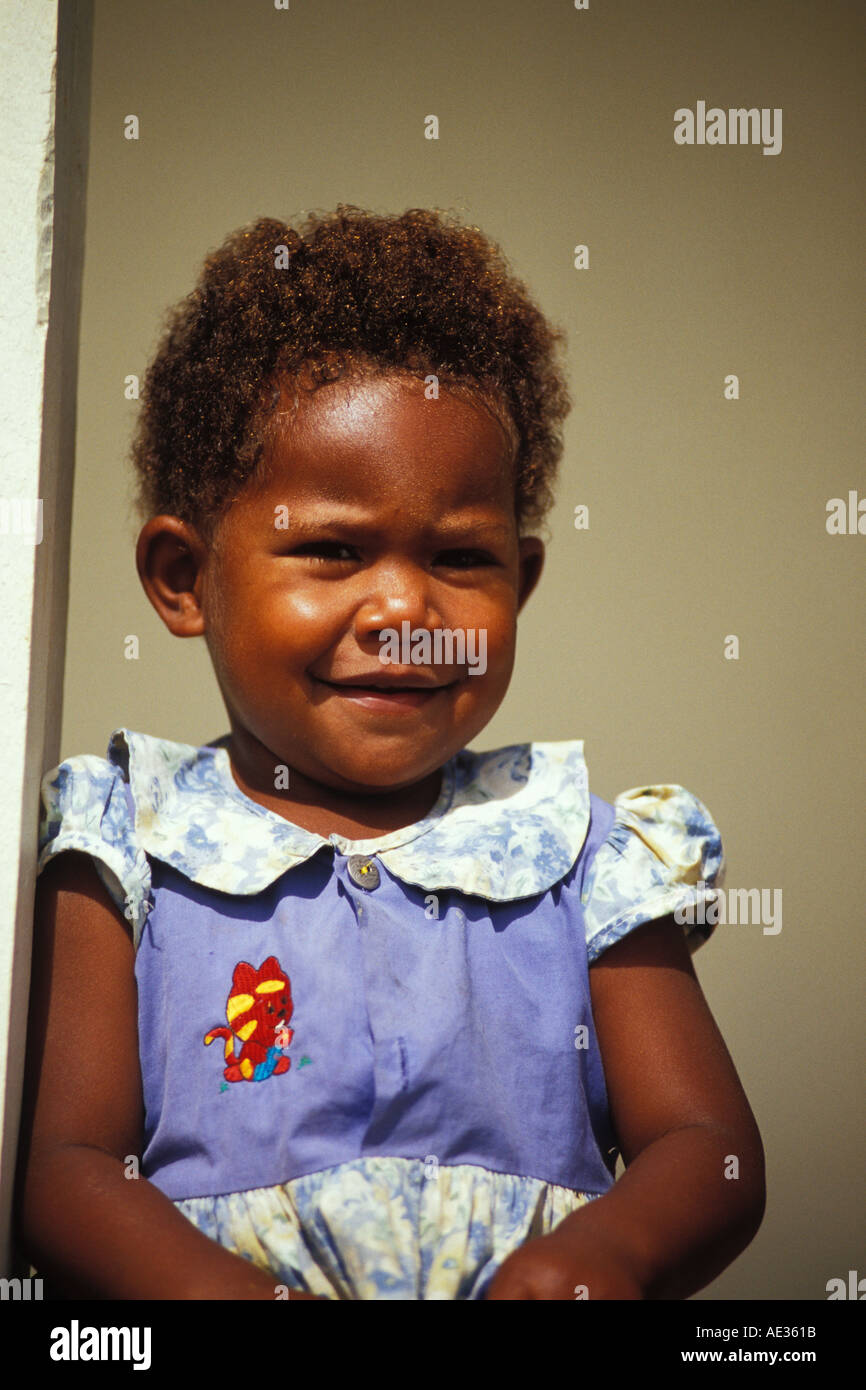 Fidschi, junges Mädchen, Nausori-Hochland Stockfoto