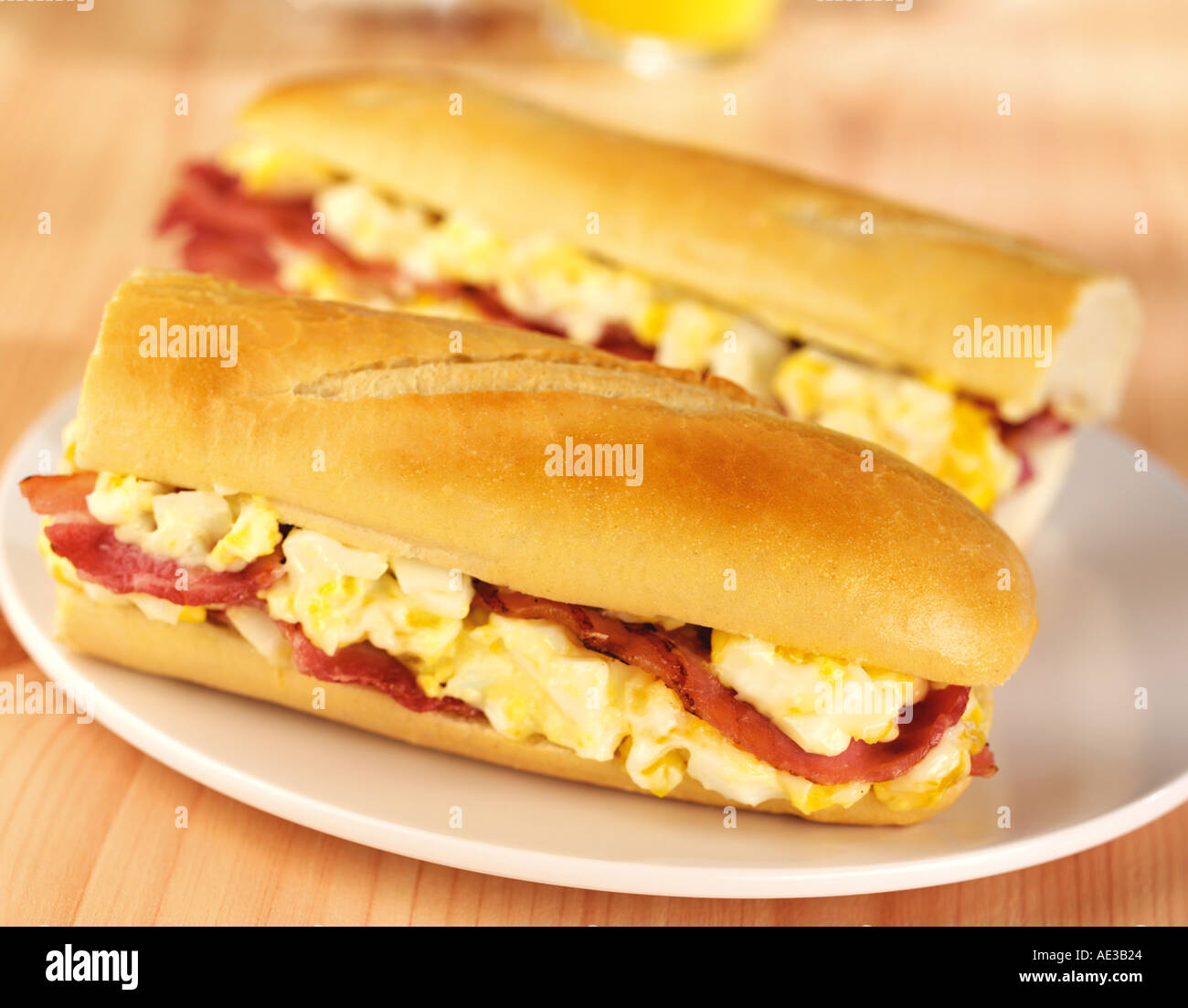 EI UND SPECK SANDWICH Stockfoto