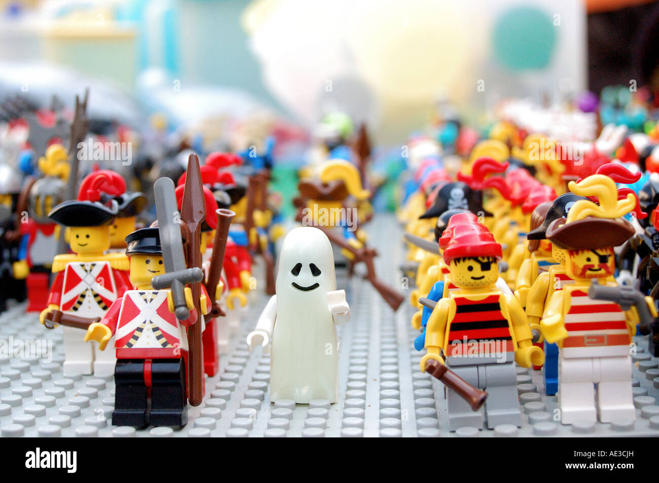 Spielfigur auf dem Flohmarkt Stockfoto