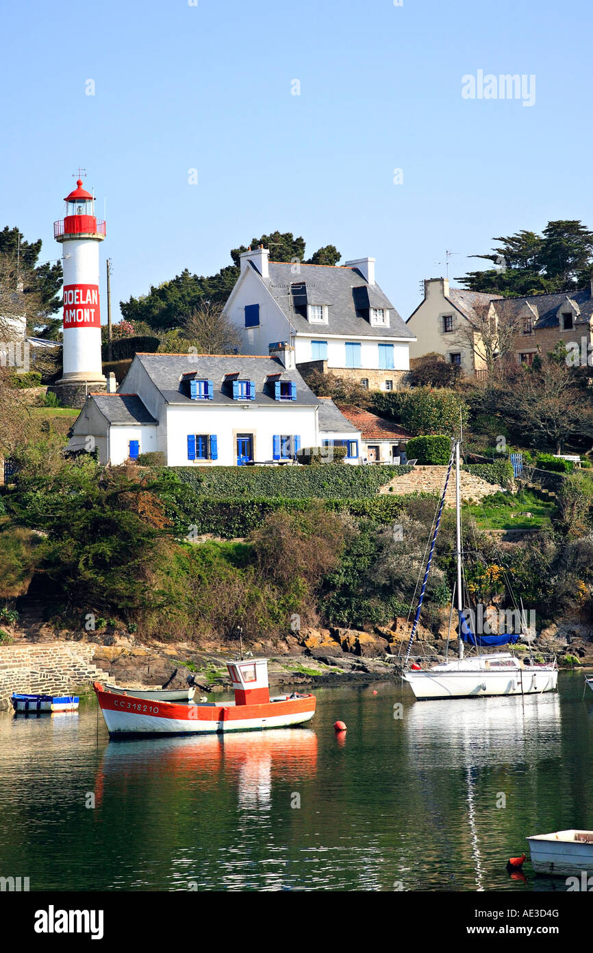 Doelan, Bretagne, Frankreich. Stockfoto