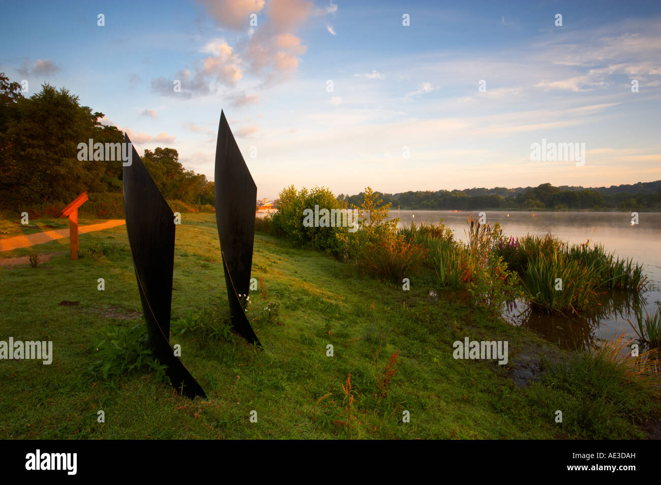 Whitlingham breit in Whitlingham Country Park am Stadtrand von Norwich Norfolk Stockfoto