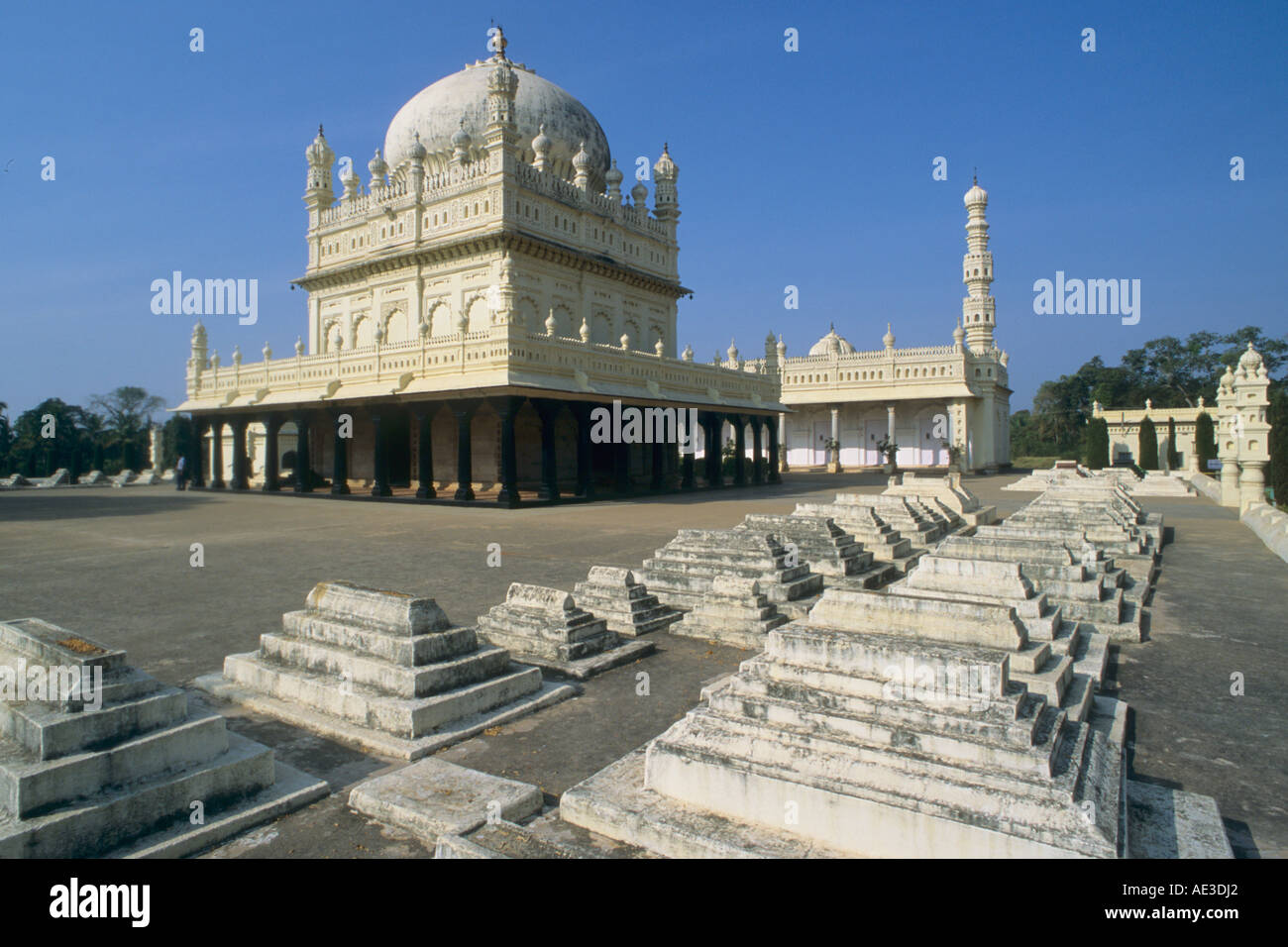 Indien Karnataka Srirangapatnam Gumbaz Mausoleum Hyder Ali und Tipu Sultan Stockfoto