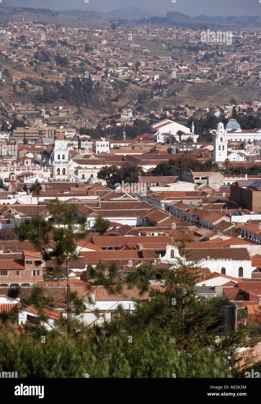 Weiße Stadt - Sucre, Chuquisaca, Bolivien Stockfoto