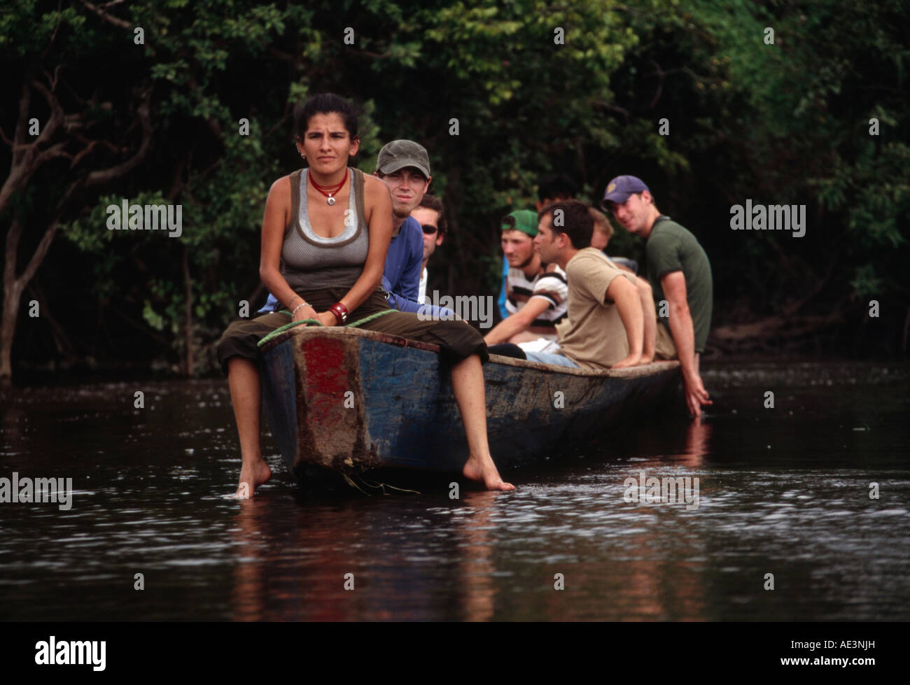 Bootsfahrt - Amazonasbecken, Beni Bolivien Stockfoto
