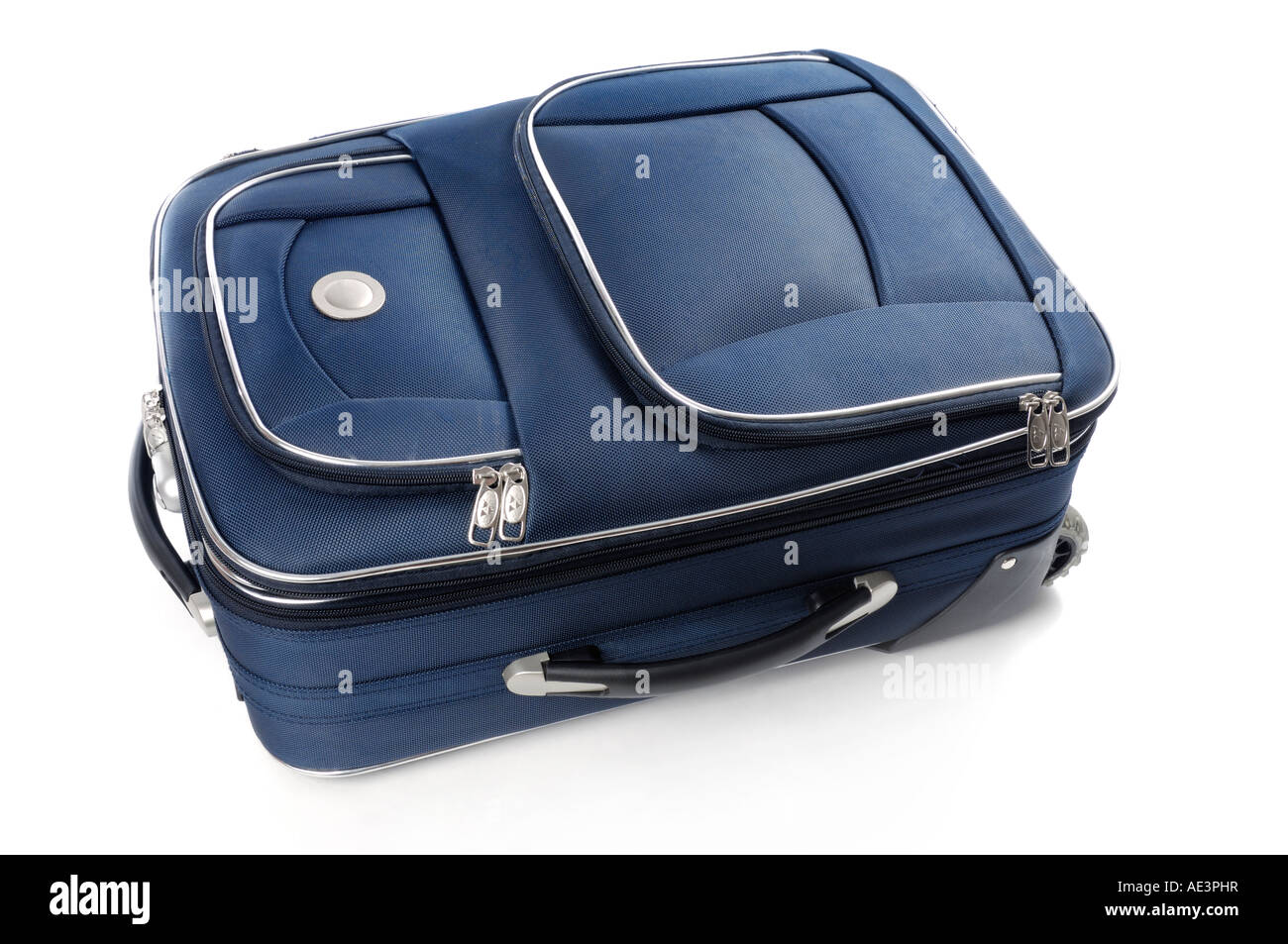 Reise Koffer isoliert Silhouette auf weißen Ausschnitt Fall Gepäck Gepäck Stockfoto