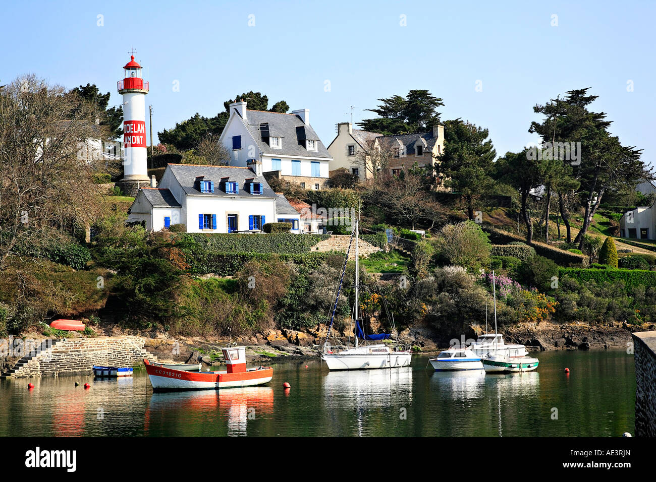 Doelan, Bretagne, Frankreich. Stockfoto