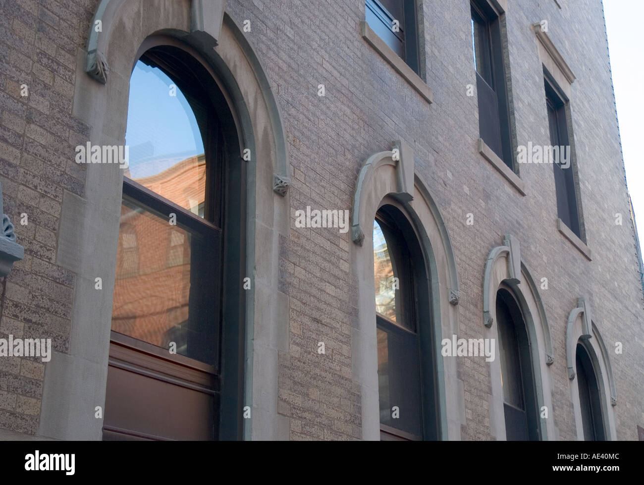 Szene aus Bostoner North End Stockfoto