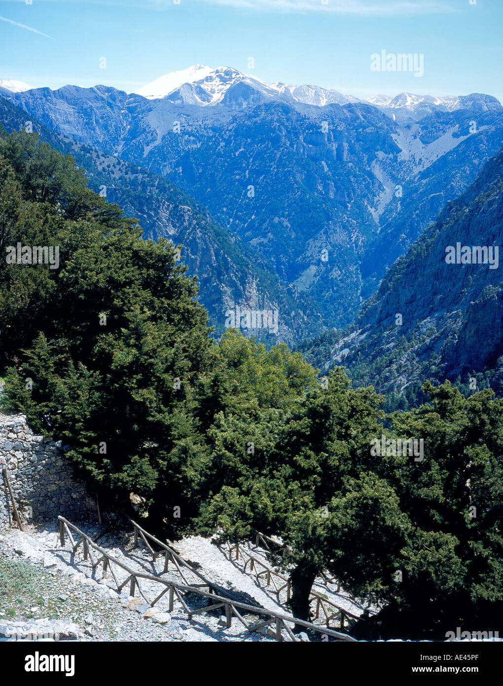 Samaria Tal auf Kreta, Griechenland, Nationalpark Kreta Europe. Foto: Willy Matheisl Stockfoto
