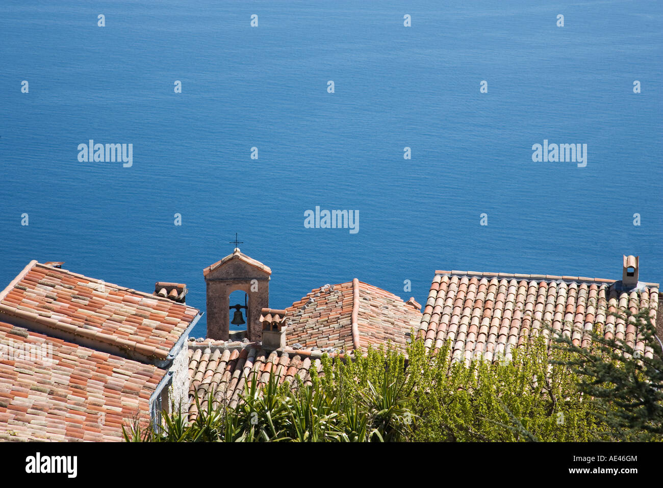 Eze, Alpes Maritimes, Provence, Cote d ' Azur, Côte d ' Azur, Frankreich, Mittelmeer, Europa Stockfoto