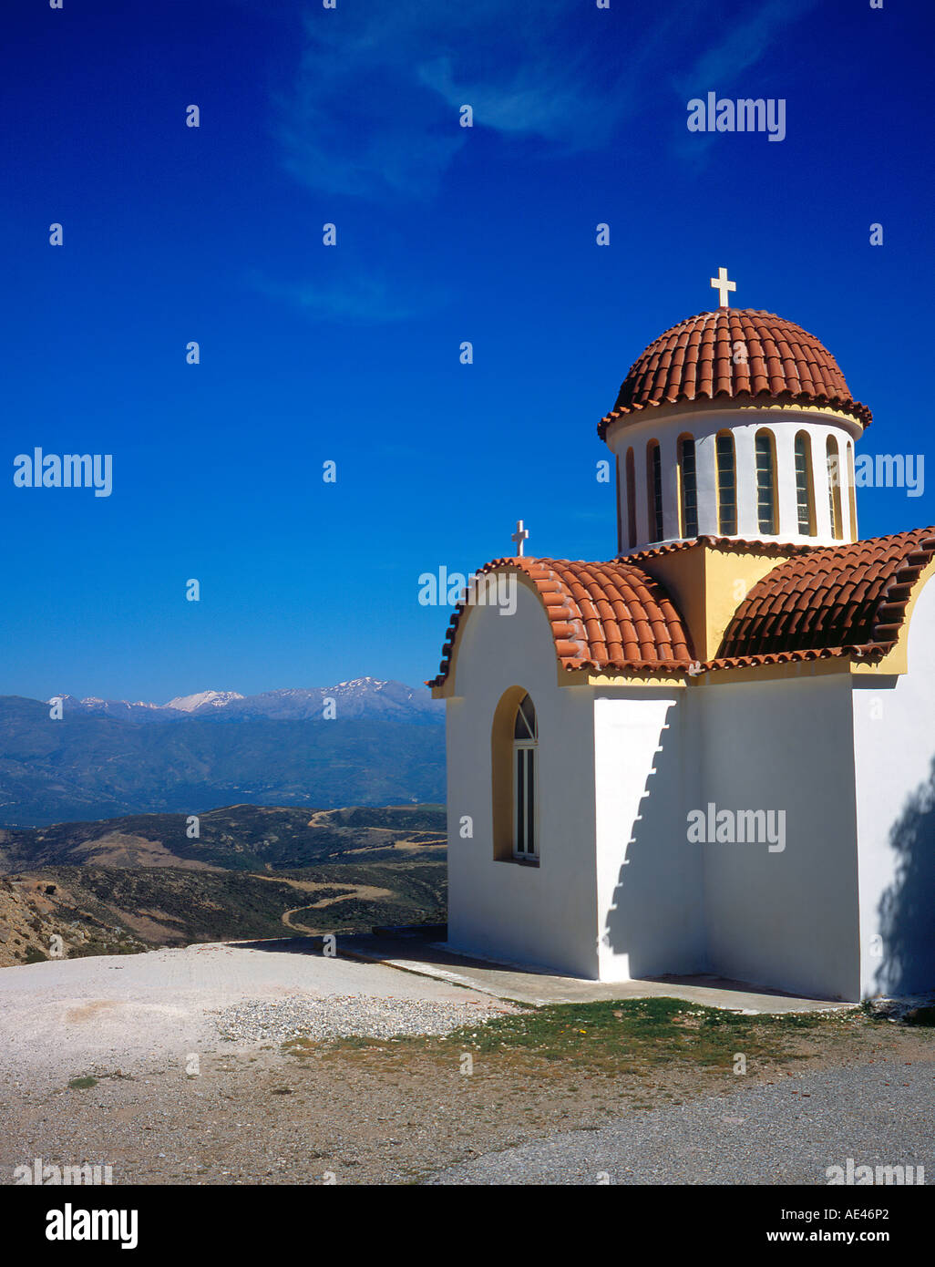 Kapelle in der Nähe von Kandanos, Kreta, Griechenland, Europa. Foto: Willy Matheisl Stockfoto
