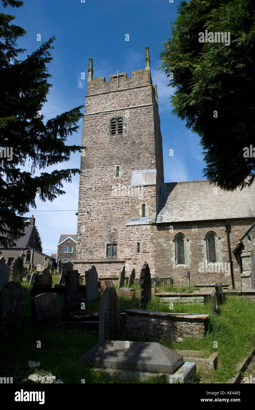 St. Cynywyds Kirche Llangynwyd Glamorgan Südwales Stockfoto