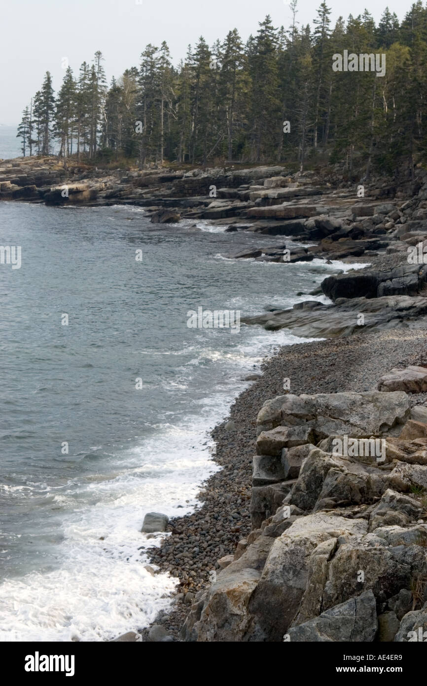 Denkmal-Cove, Acadia National Park, Maine Stockfoto