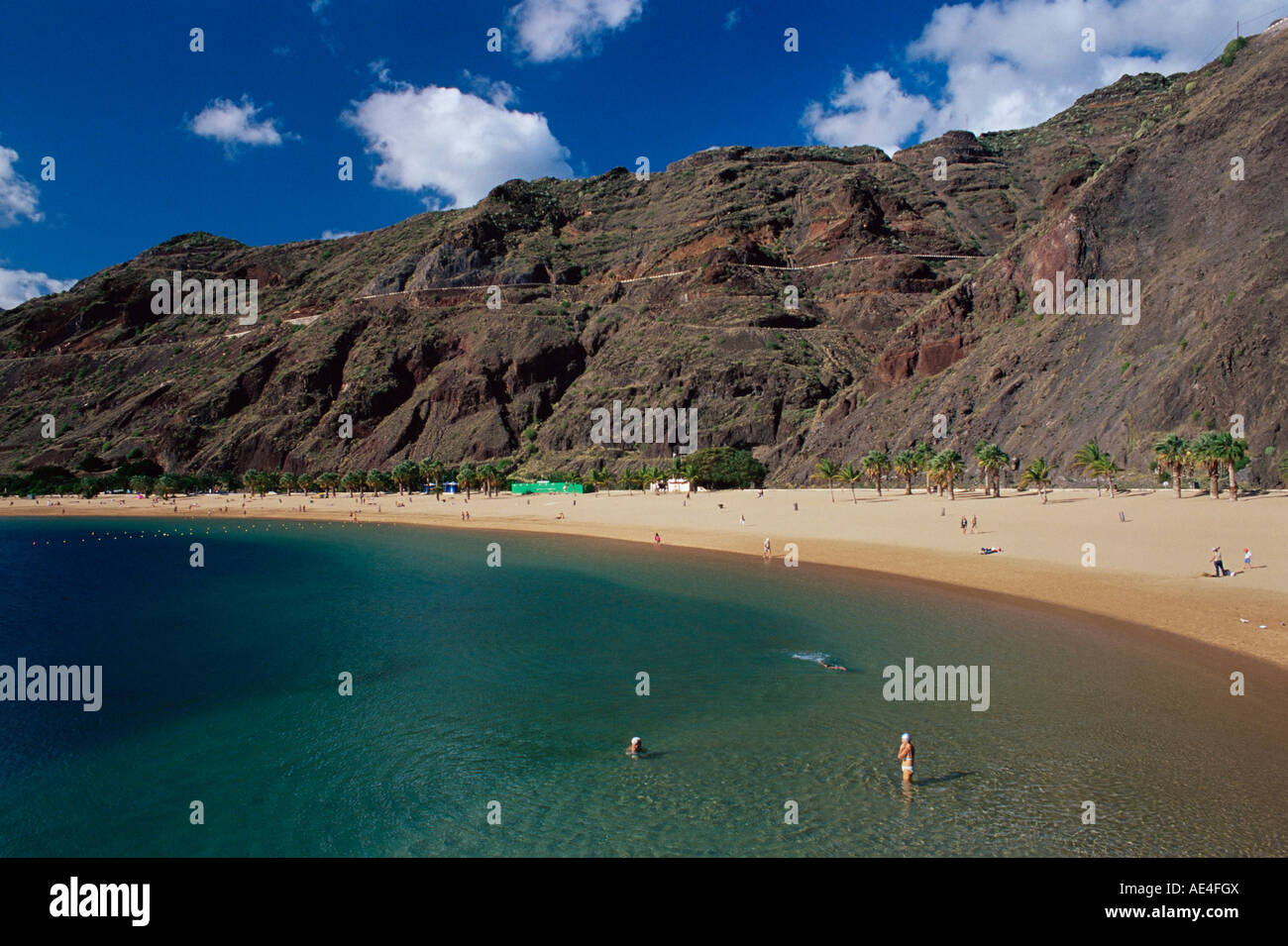 Playa de Las Teresitas, Santa Cruz De Tenerife, Teneriffa, Kanarische Inseln, Spanien, Atlantik, Europa Stockfoto