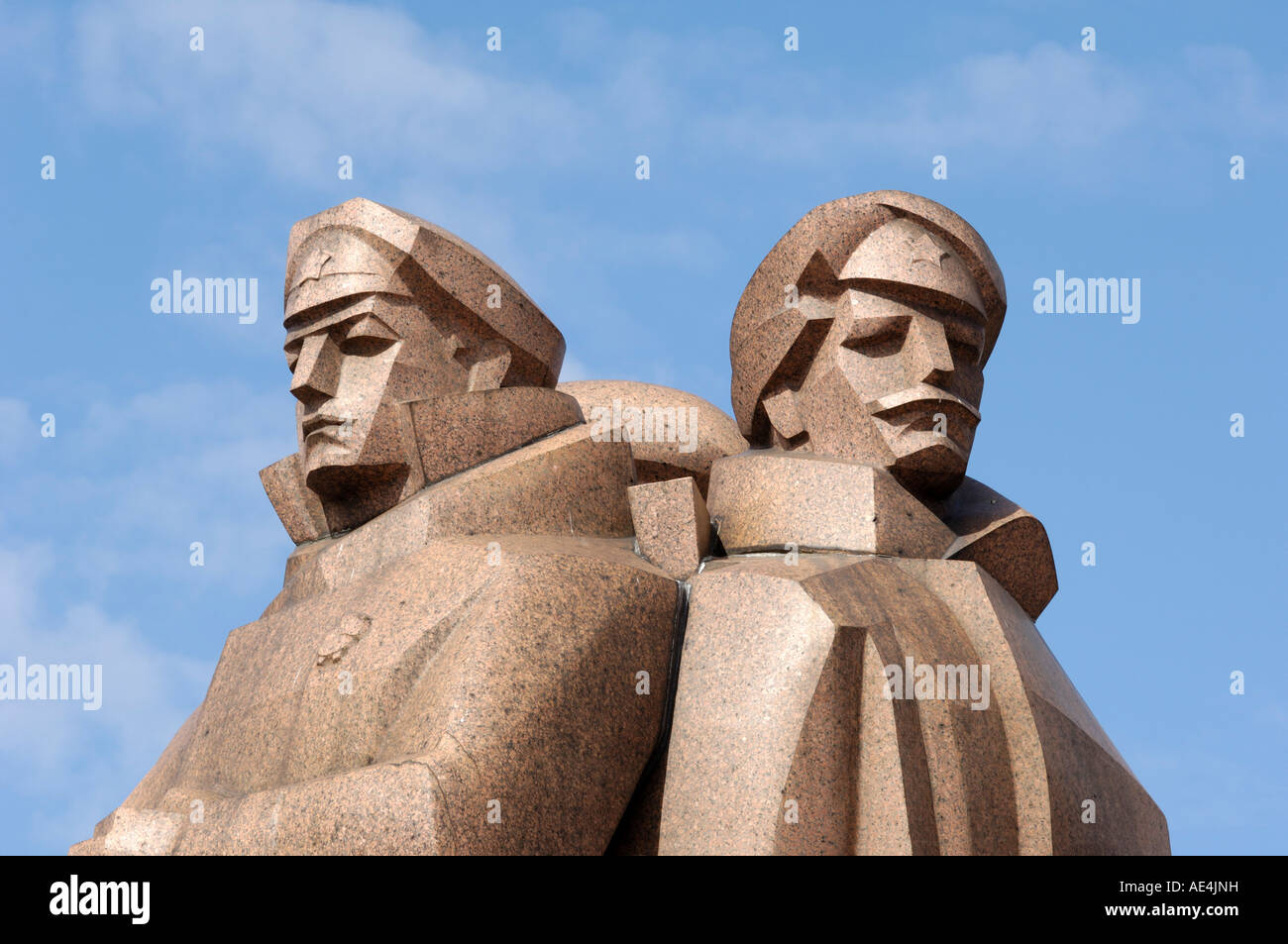 Denkmal für die Lettischen Gewehrschützen, Riga, Lettland, Baltikum, Europa Stockfoto