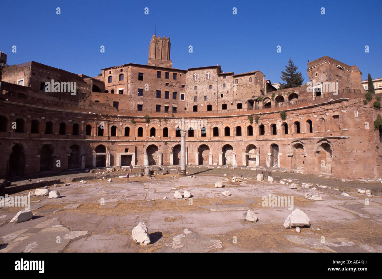 Forum und Märkte des Trajan, Rom, Latium, Italien, Europa Stockfoto