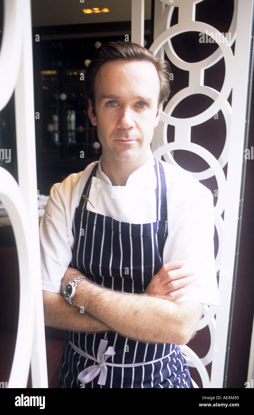 Marcus sein Chef bei Petrus Restaurant London Stockfoto