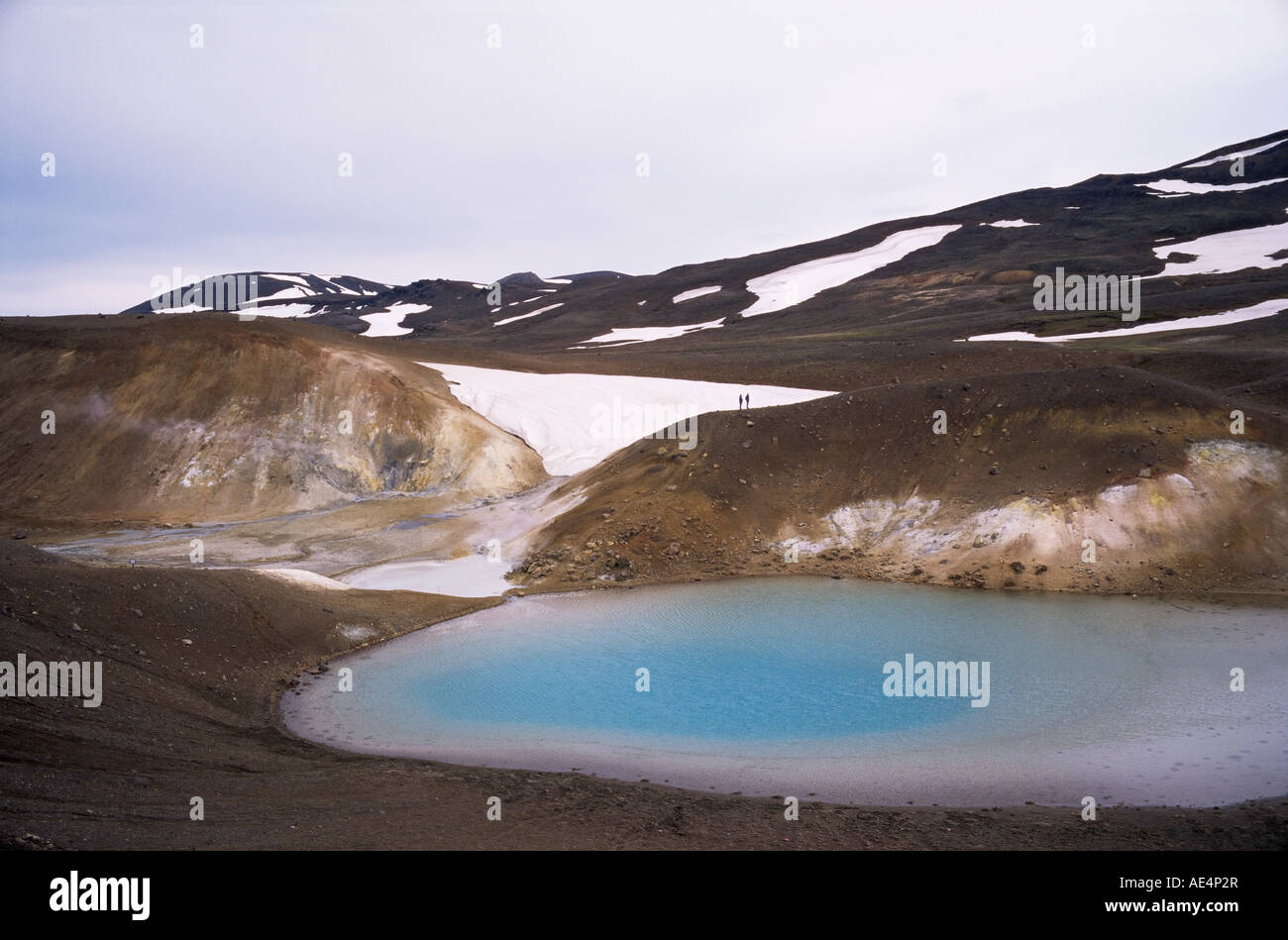 Geothermische Region, Krafla, Nord-Ost-Bereich, Island, Polarregionen Stockfoto