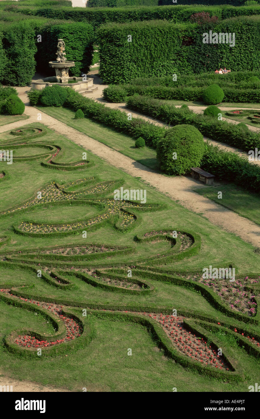 Garten Flora, Kromeriz-Palast, UNESCO World Heritage Website, Süd-Mähren, Tschechische Republik, Europa Stockfoto