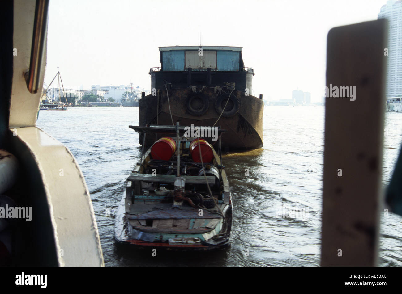 Ferry Boat, Chao Phraya River, Bangkok, Thailand Stockfoto