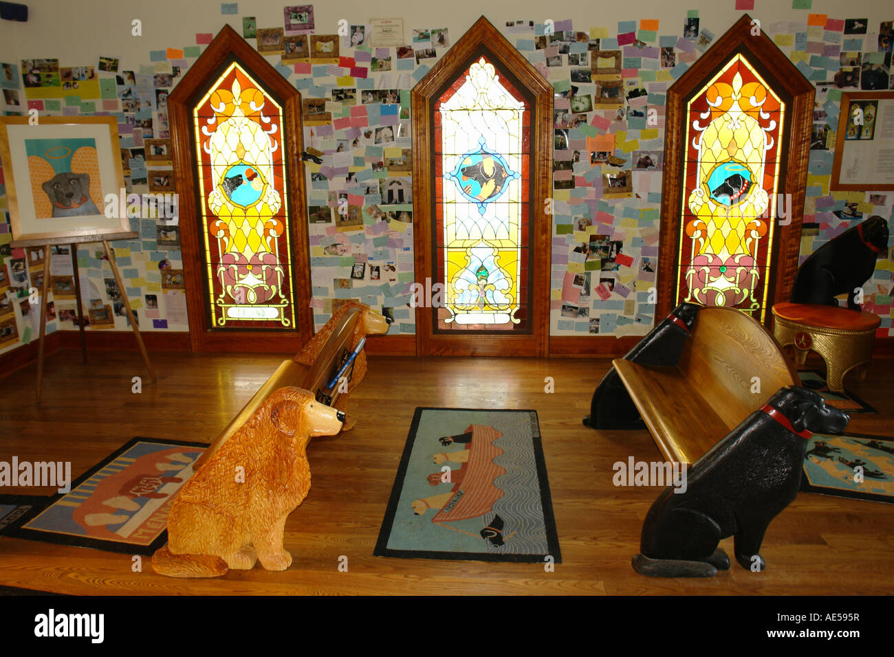 AJD59616, St. Johnsbury, VT, Vermont, Stephen Hunecks Hund Kapelle, museum Stockfoto