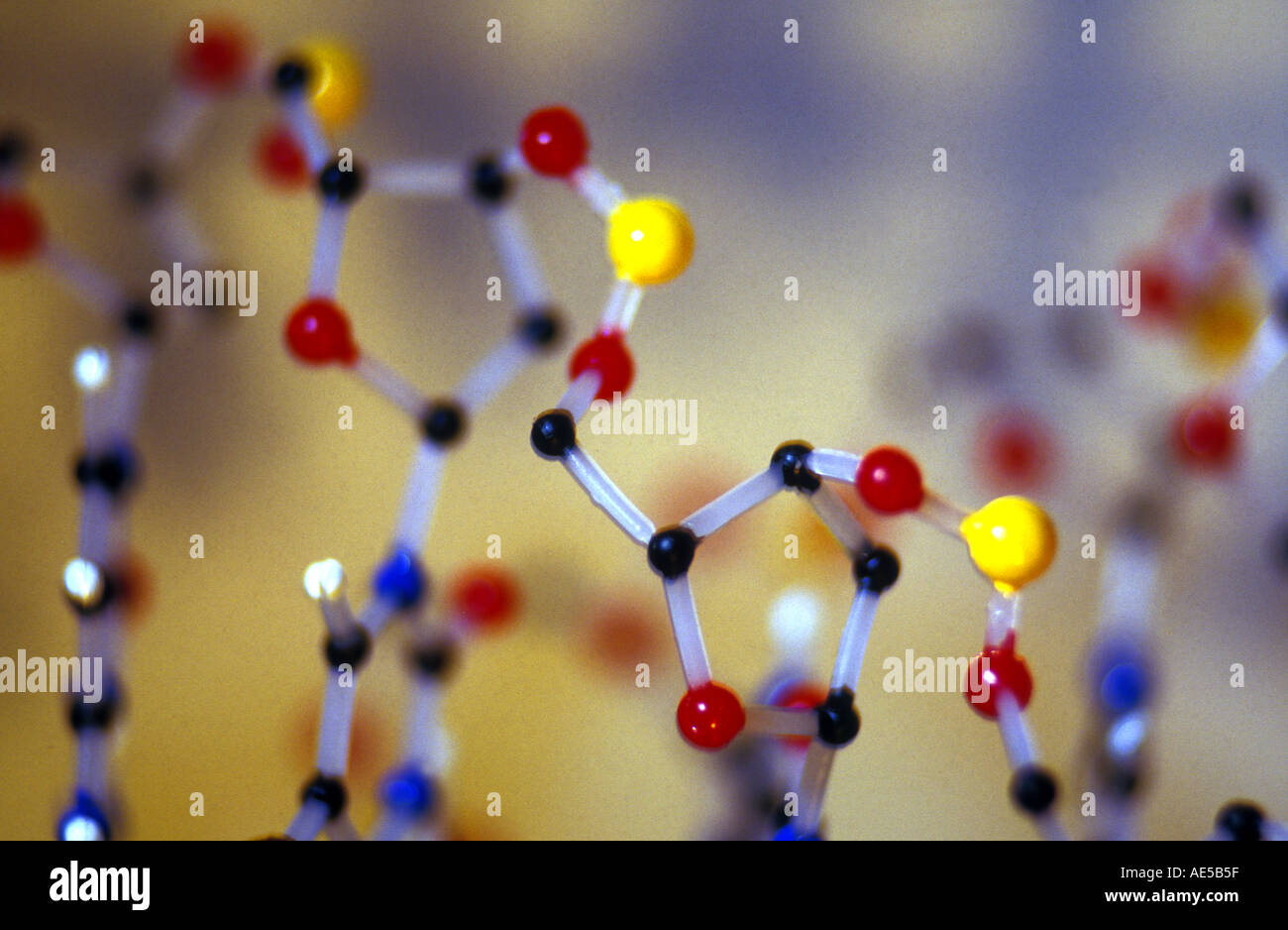 DNA-Molocule Modell Stockfoto