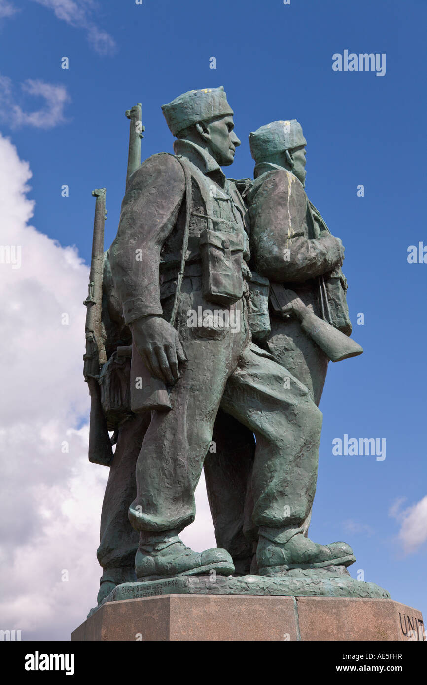 [Commando Memorial] "Spean Bridge" Highlands Schottland Stockfoto