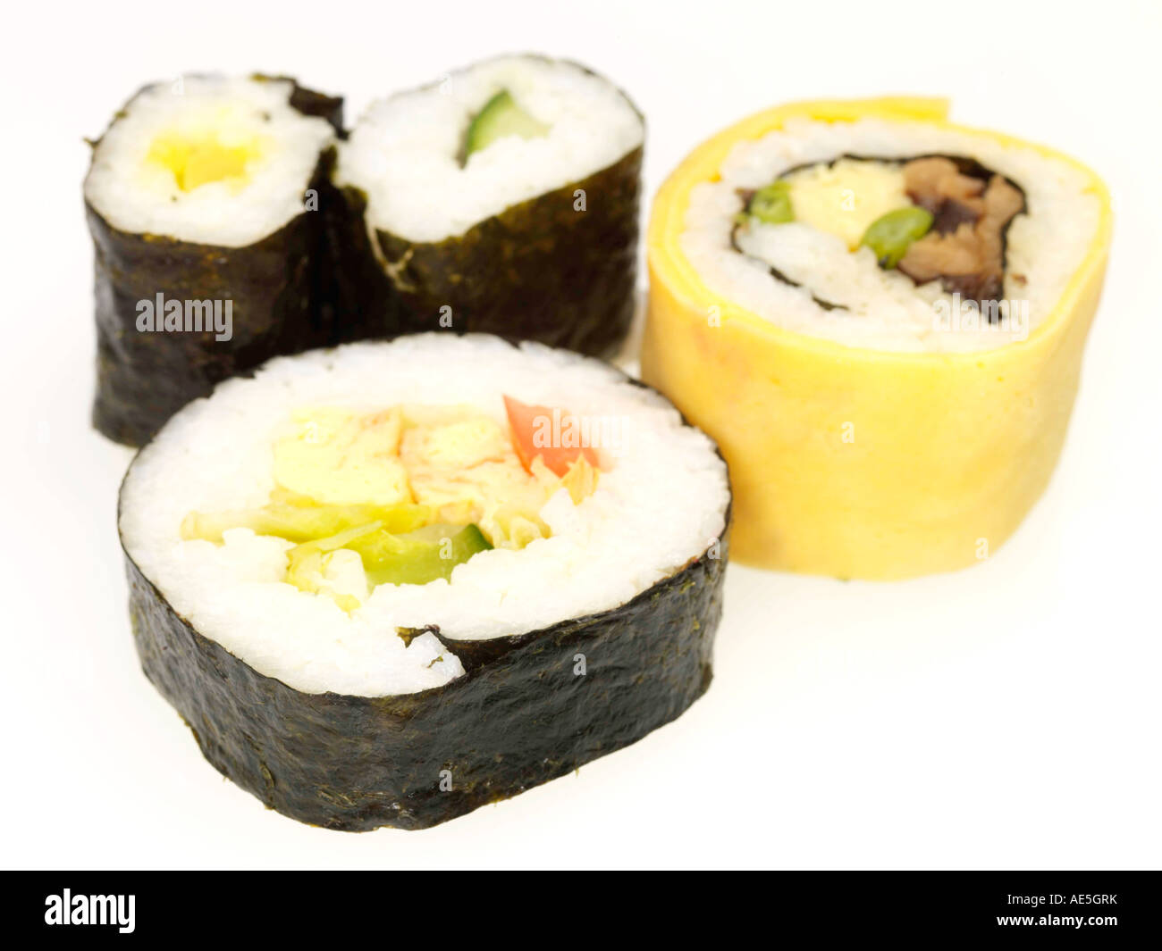 Vegetarische Sushi Stockfoto