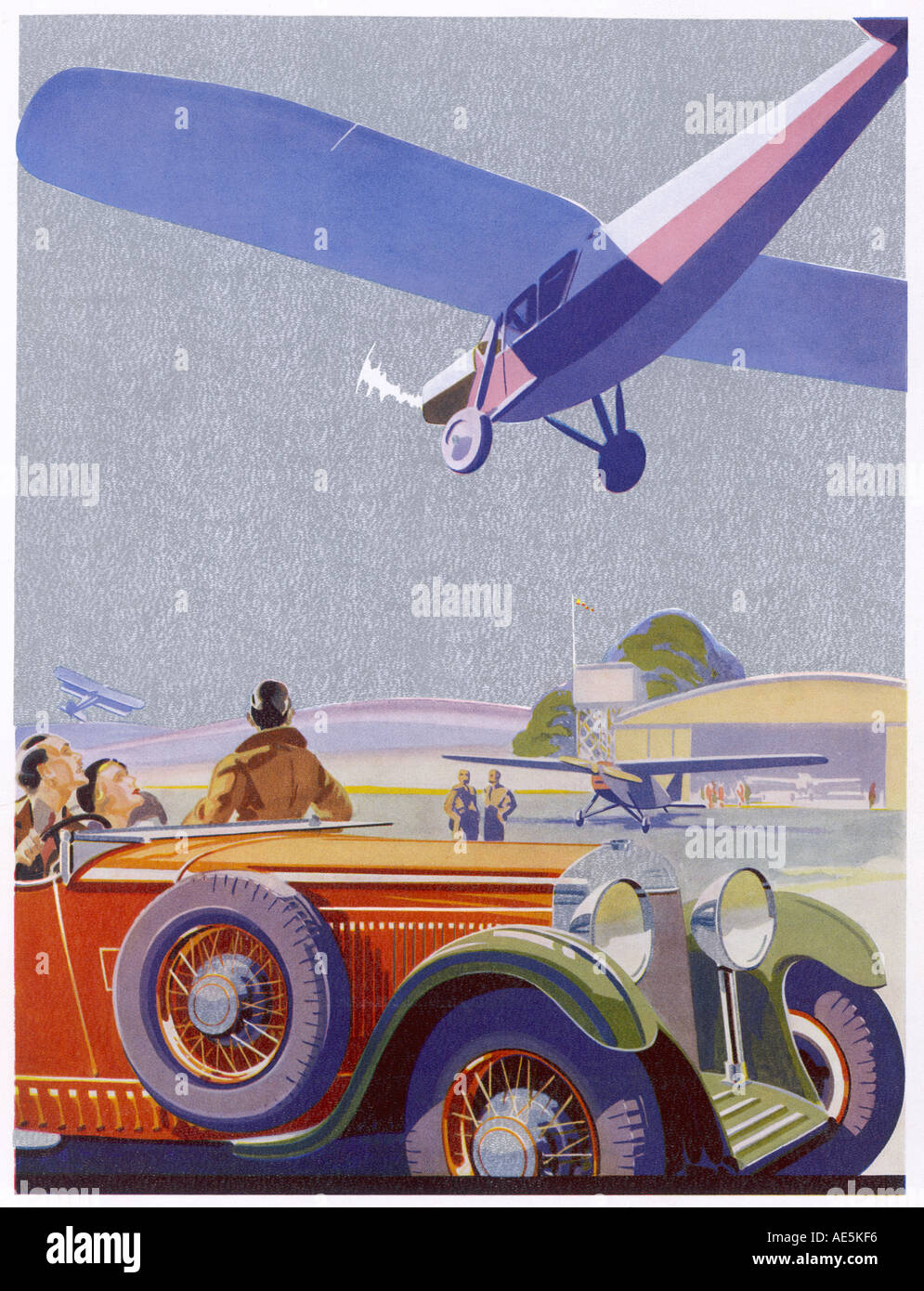 Flug-Flugplatz Stockfoto