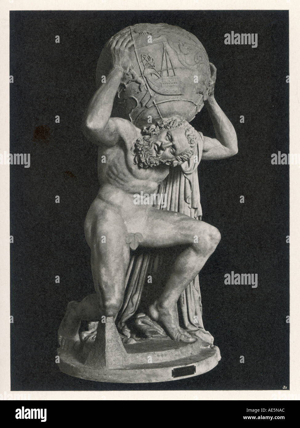 Atlas-Skulptur Stockfoto