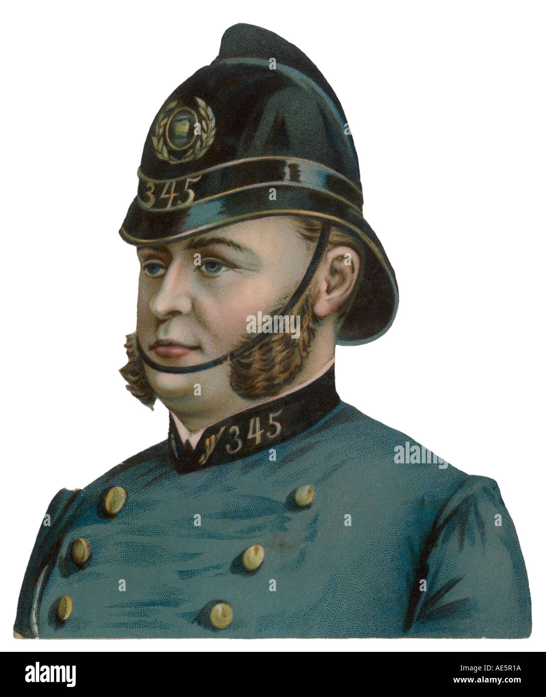 Policemans Kopf Stockfoto