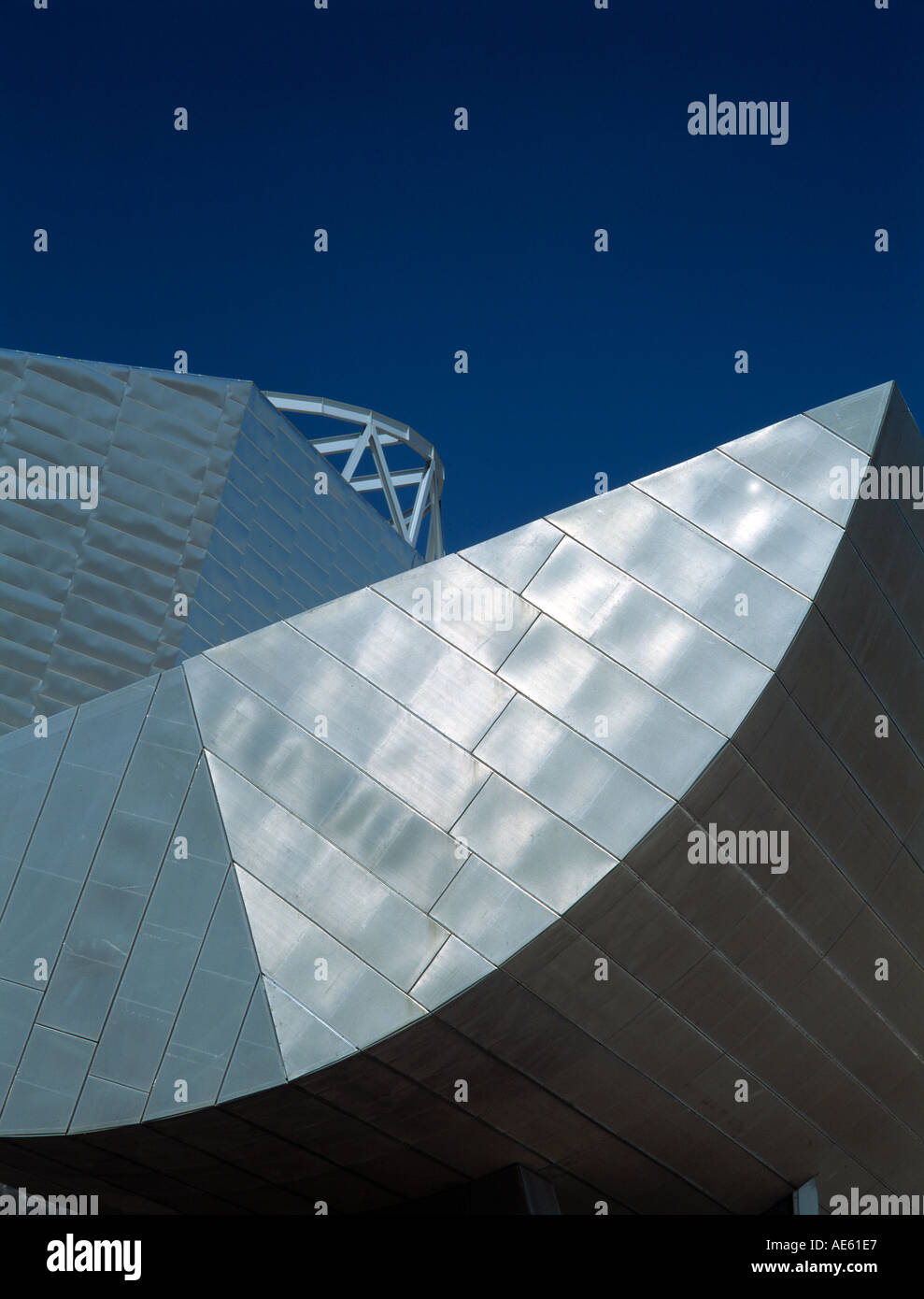 Detail der Eingang Vordach an The Lowry Salford Quays Stockfoto