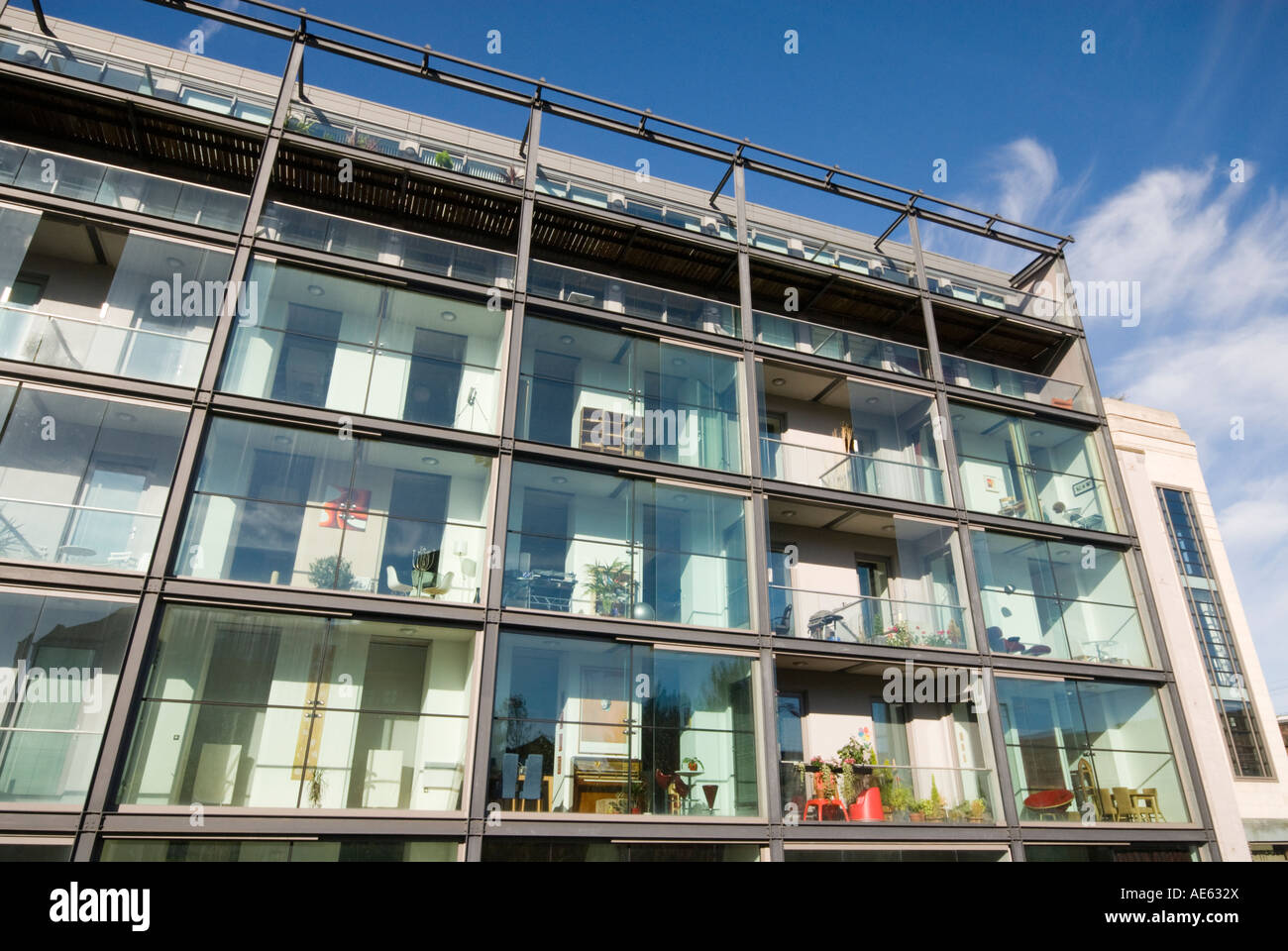 Moderne Apartments Box Werke Manchester UK Stockfoto