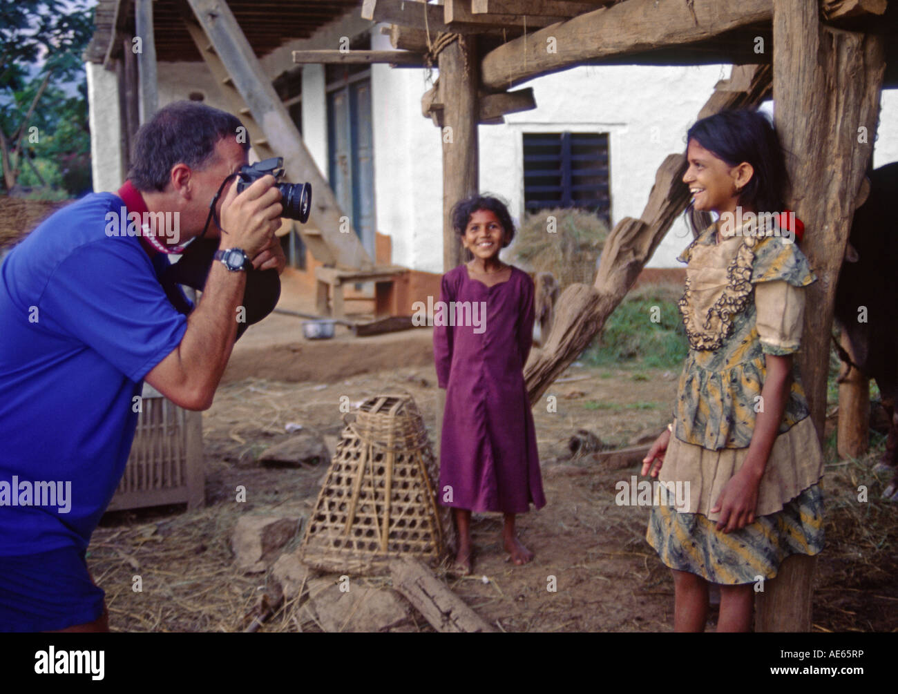 JIM STROUP Fotografien in dem Dorf KHANDBARI auf dem Weg zum MAKALU BARUN Nationalpark Ost-NEPAL Stockfoto