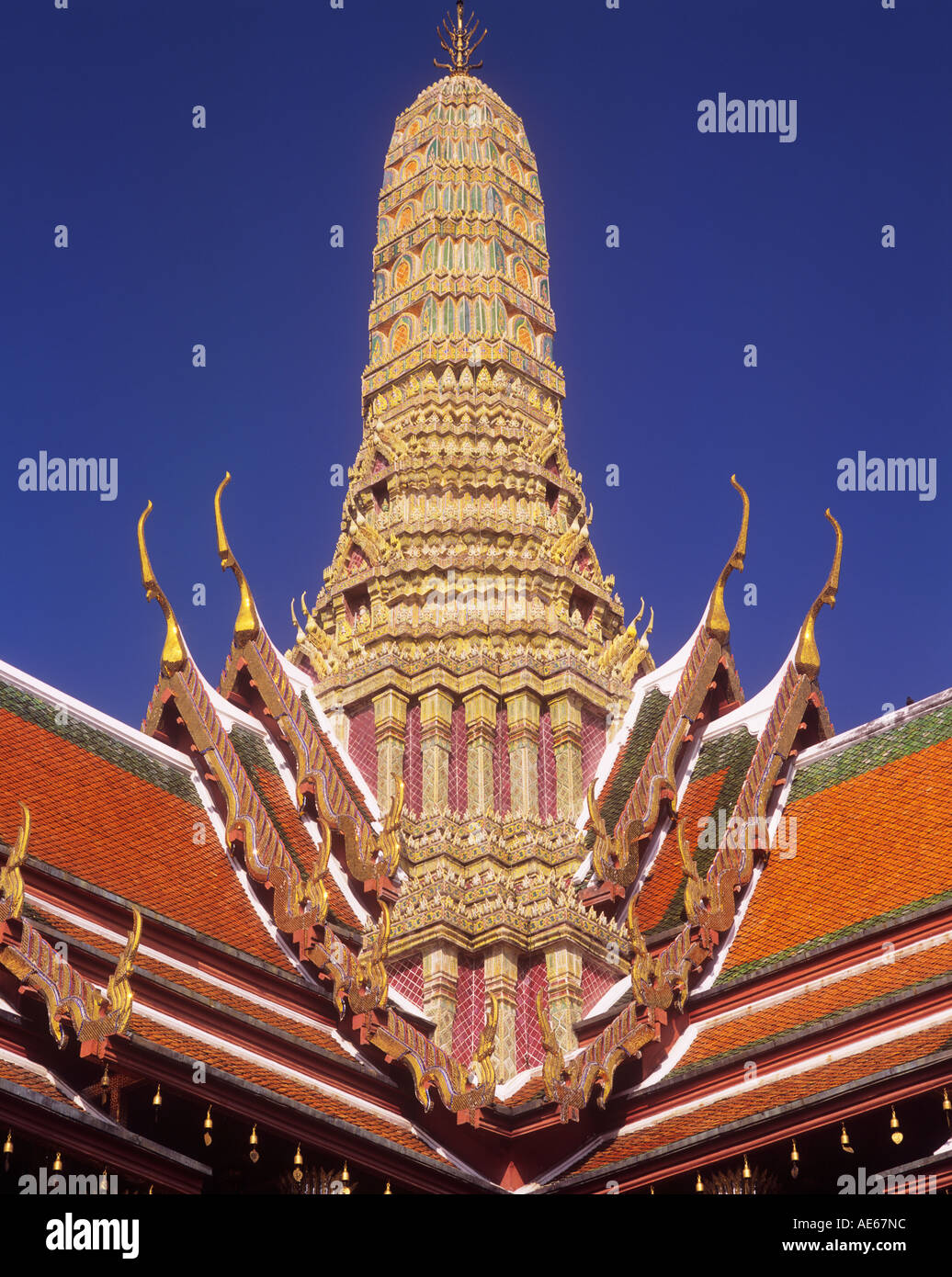 Pantheon Königspalast komplexe Wat Phra Kaeo Bangkok Thailand Stockfoto