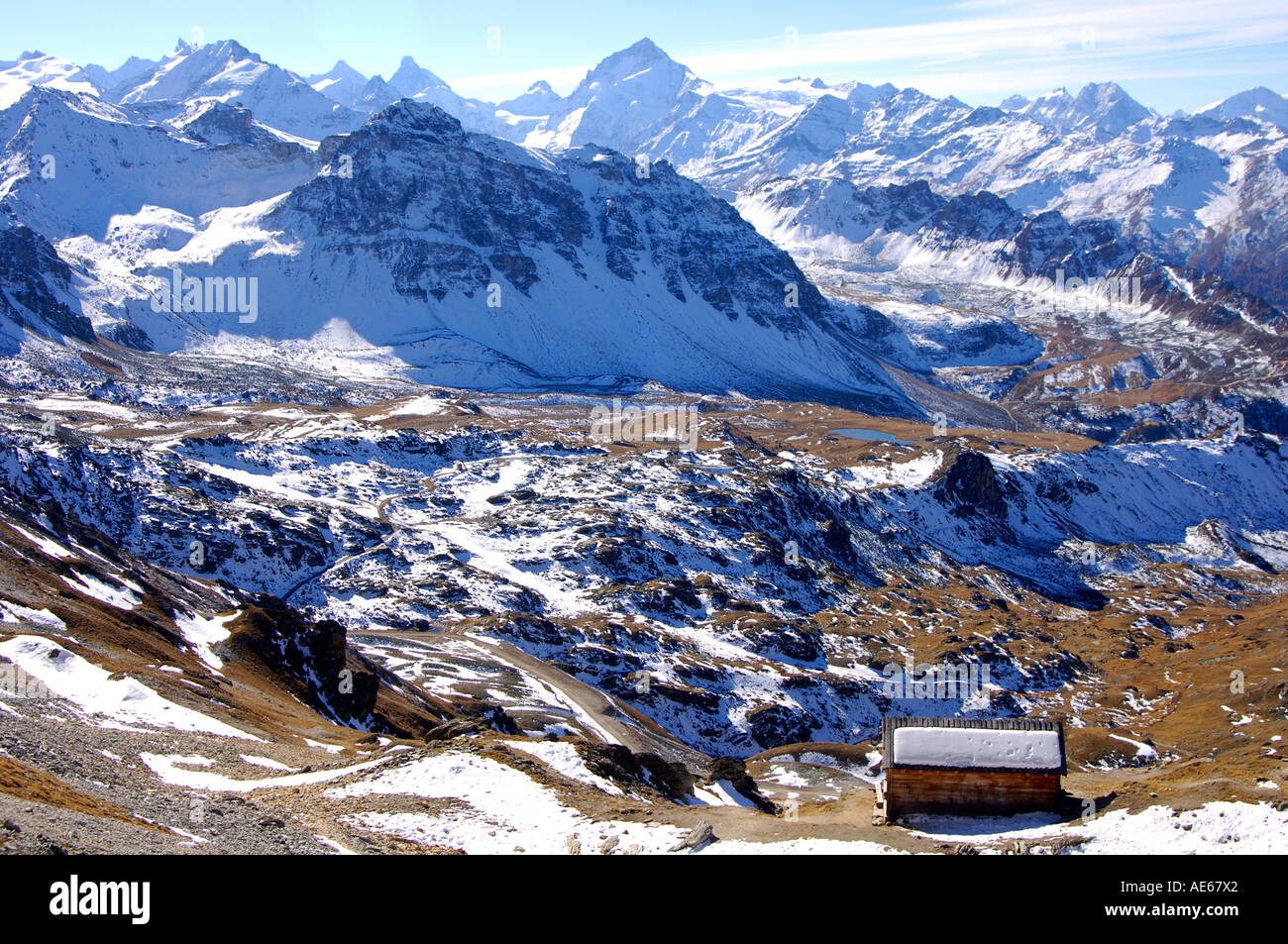 Dent Blanche in den Schweizer Alpen Wallis Schweiz Stockfoto