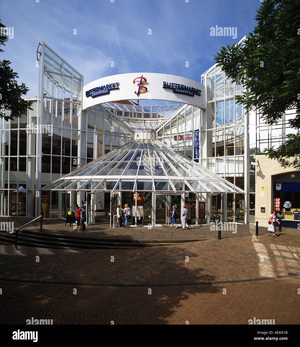 Einkaufszentrum im Zentrum von Ipswich, Suffolk Stockfoto