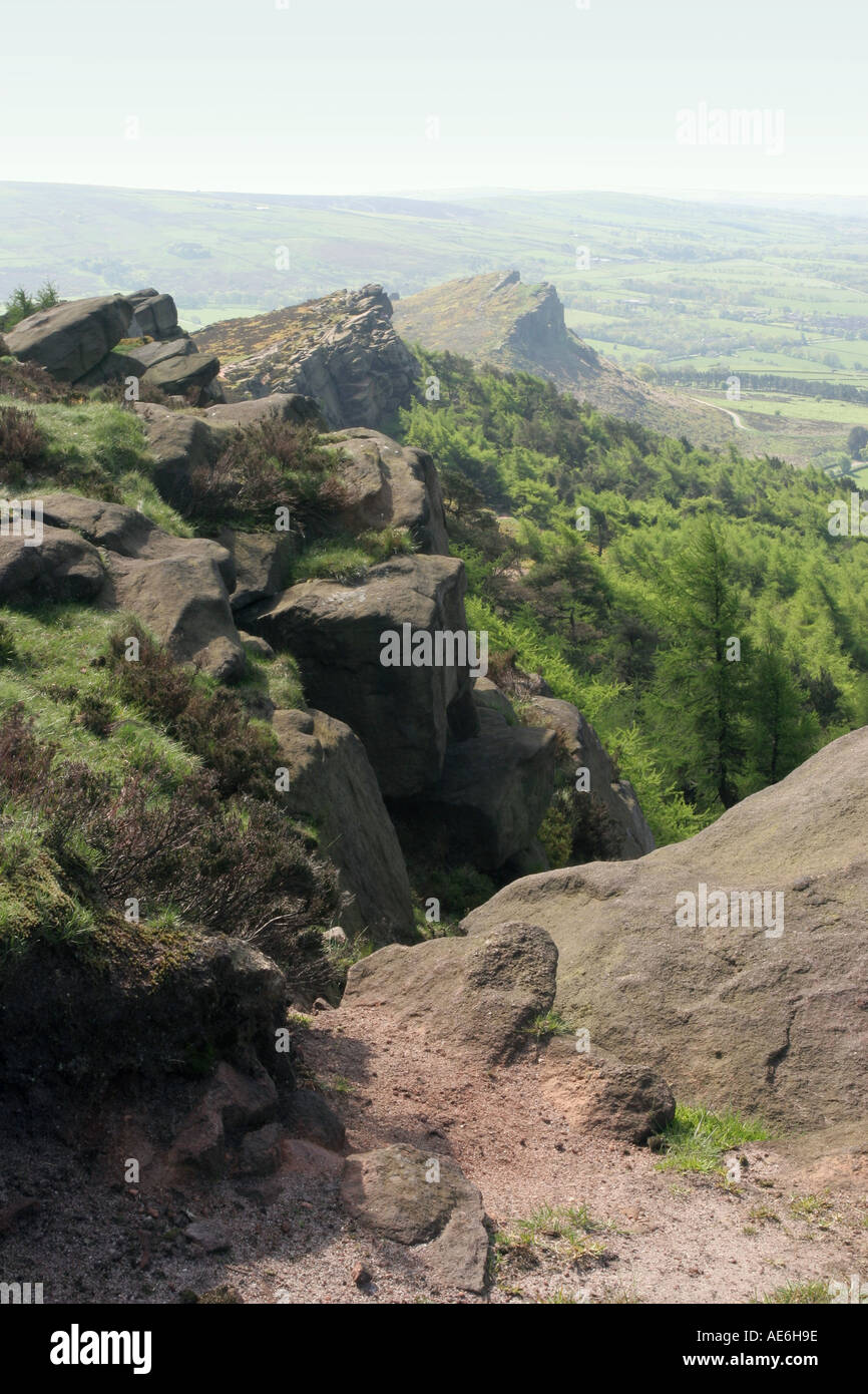 Die Kakerlaken, Staffordshire Moorlandschaften Stockfoto