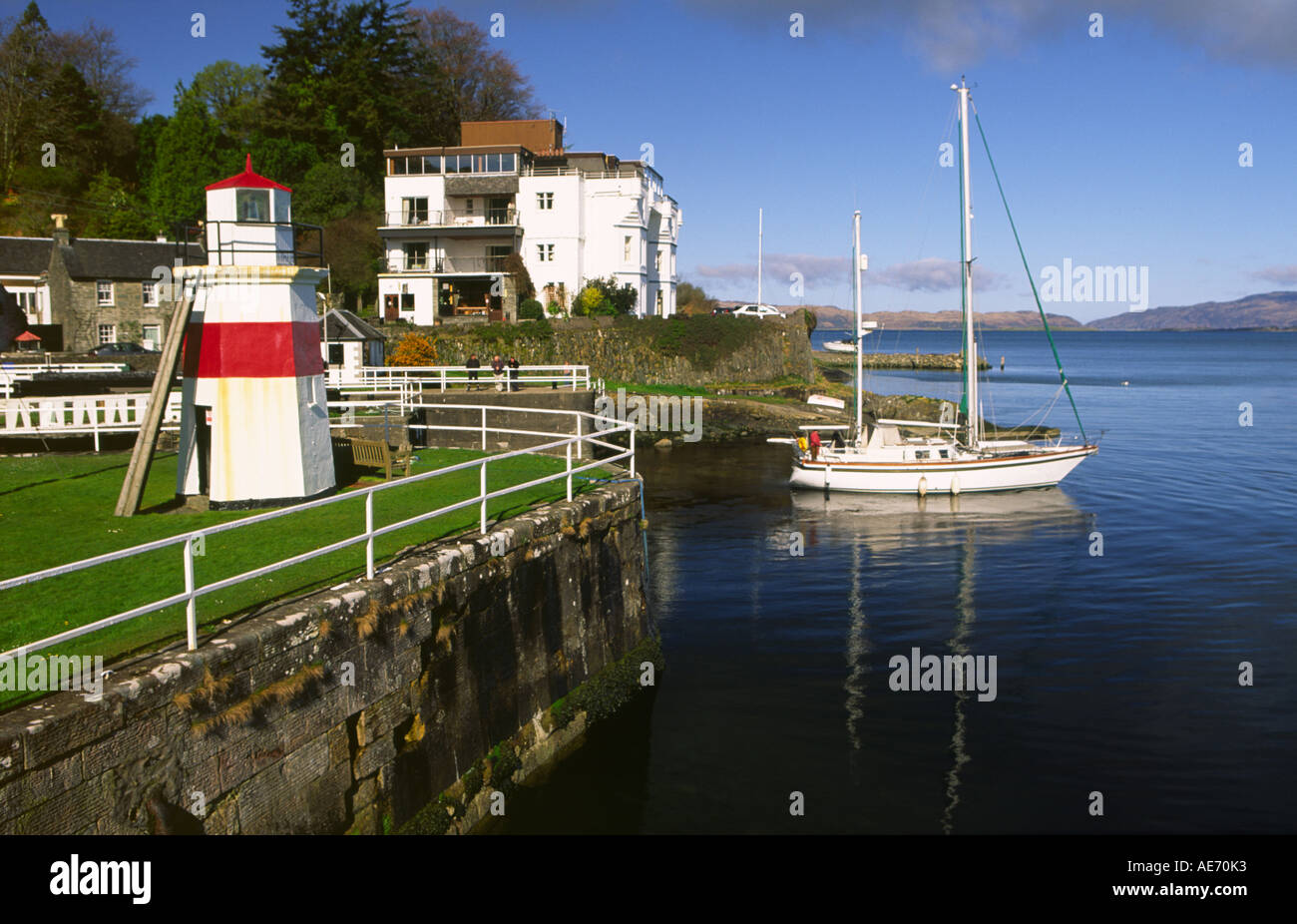 Crinan Schottland Stockfoto