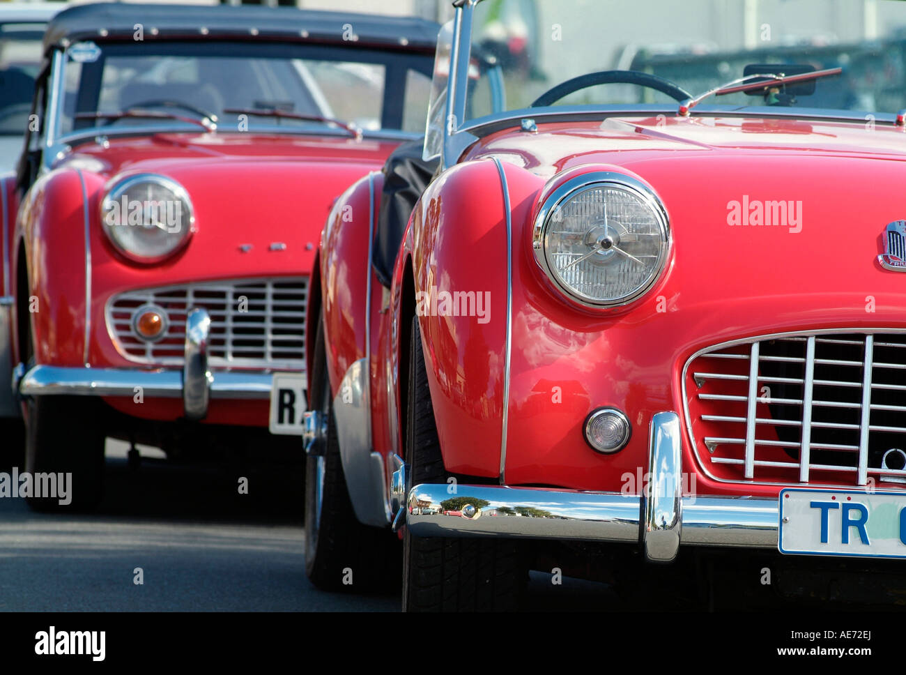 Triumph TR3 treffen in Richmond Tasmanien Australien 4 2007 Foto von Bruce Miller Stockfoto