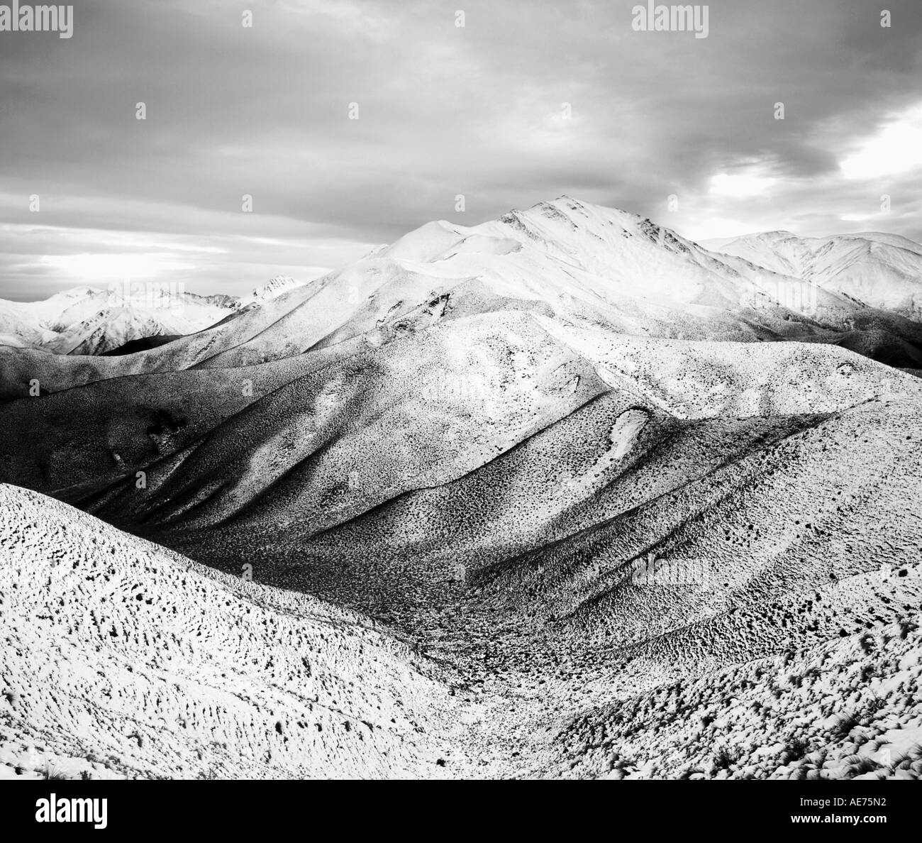 Lindis Pass Südinsel Neuseeland Stockfoto