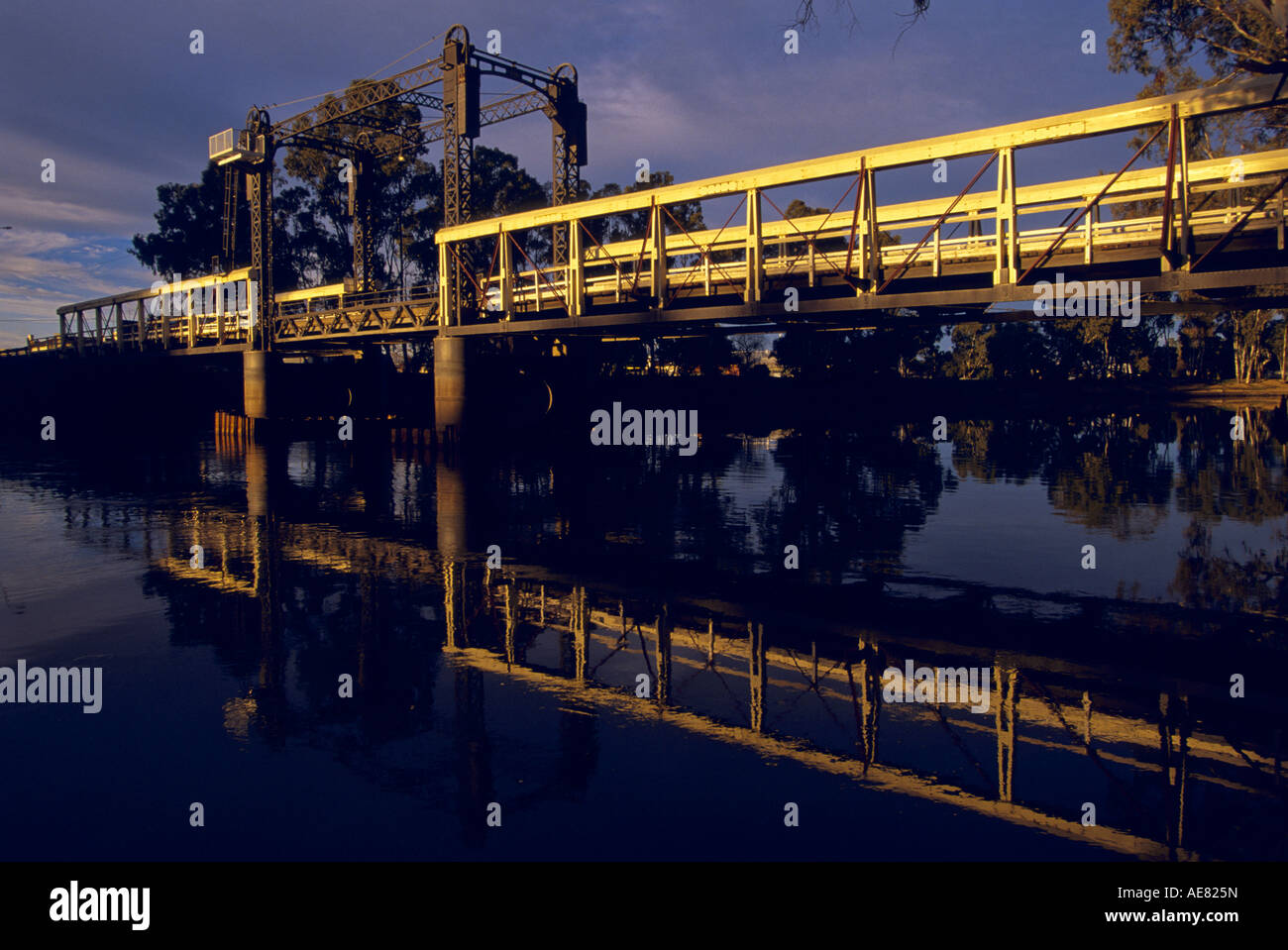 Hubbrücke "Murray River" Australien, Stockfoto