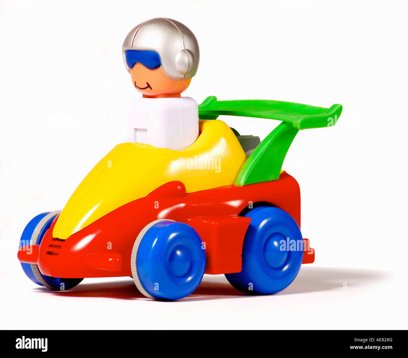 Spielzeug-Rennwagen mit Fahrer. Bild von Patrick Steel patricksteel Stockfoto