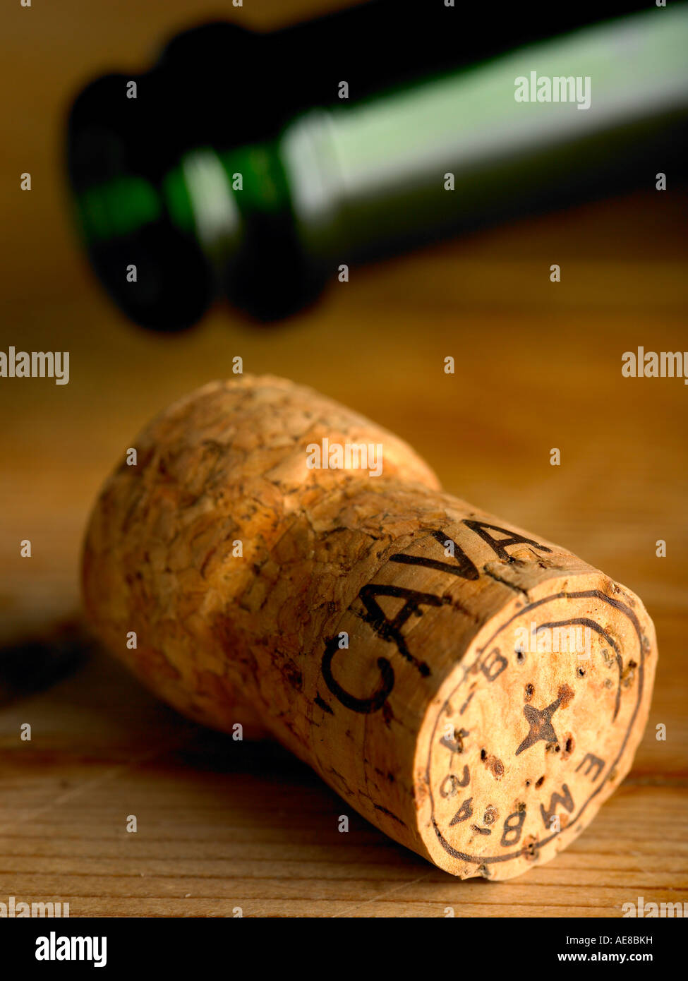 Champagner-Stil Sekt Korken Stockfoto