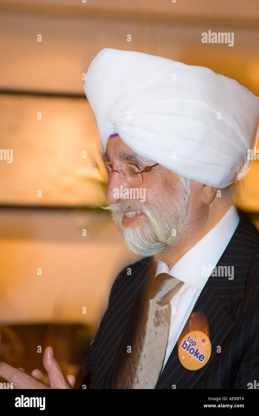 Porträt von Sikh Mann Ranbir Singh Suri Stockfoto